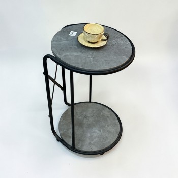 طاولة خدمة جانبية مفردة أنيقة رصاصي 38×38×58سم 