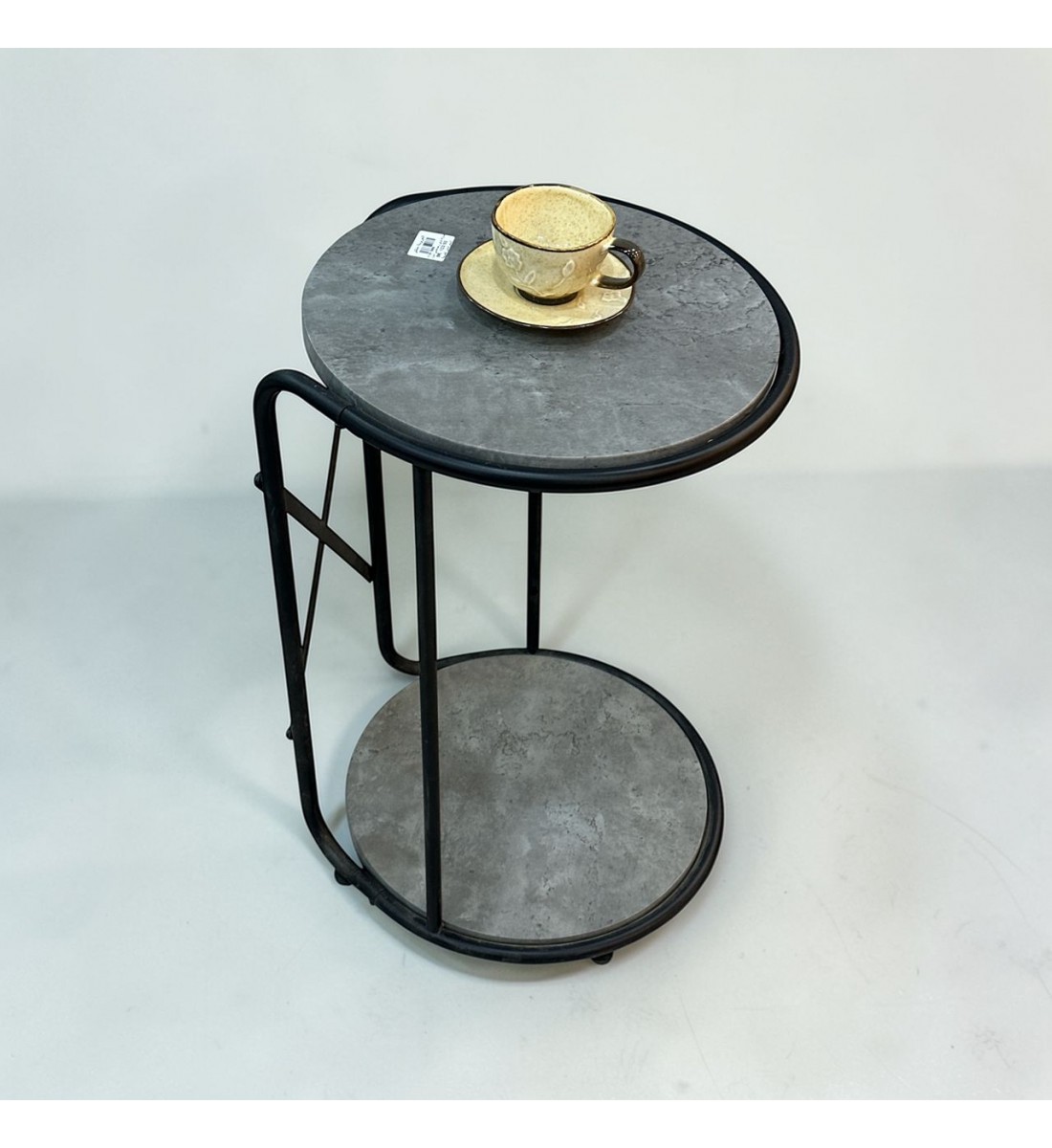 طاولة خدمة جانبية مفردة أنيقة رصاصي 38×38×58سم طاولة خدمة جانبية مفردة أنيقة رصاصي 38×38×58سم