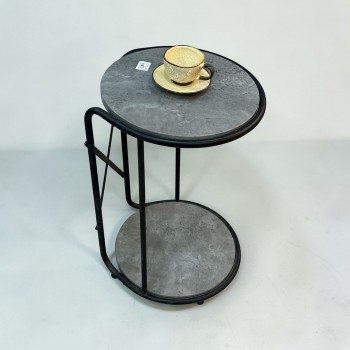 طاولة خدمة جانبية مفردة أنيقة رصاصي 38×38×58سم 
