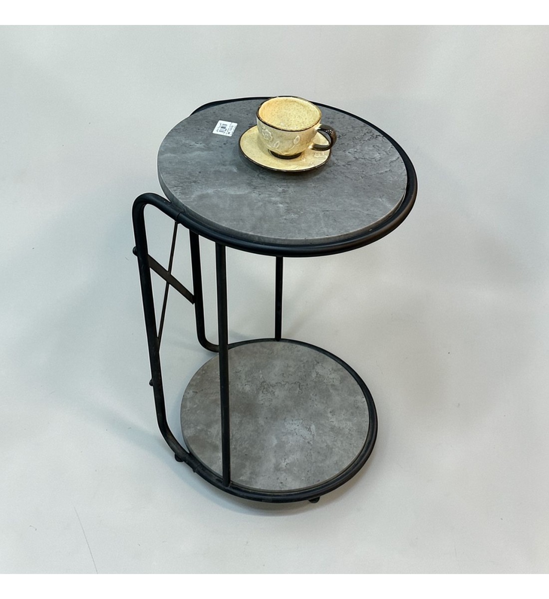 طاولة خدمة جانبية مفردة أنيقة رصاصي 38×38×58سم طاولة خدمة جانبية مفردة أنيقة رصاصي 38×38×58سم