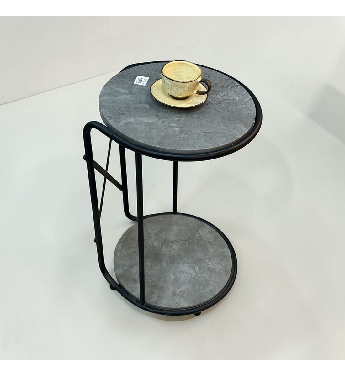 طاولة خدمة جانبية مفردة أنيقة رصاصي 38×38×58سم طاولة خدمة جانبية مفردة أنيقة رصاصي 38×38×58سم