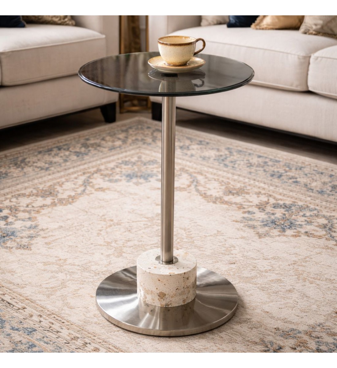 طاولة فاخرة بتصميم عصري أنيق56×35×35سم