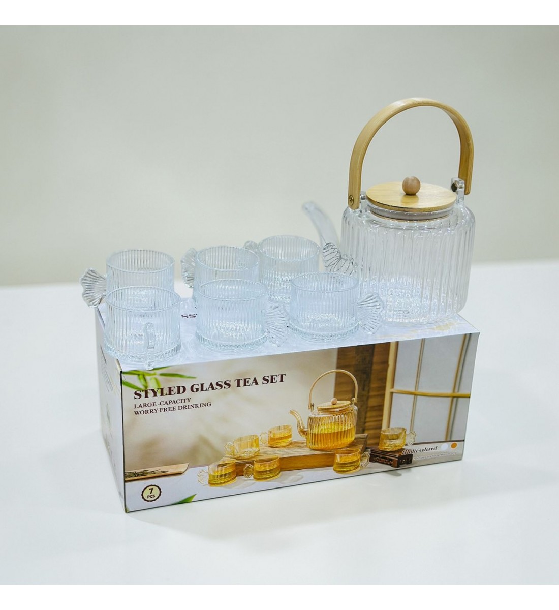 طقم ابريق شاي مع الكاسات 