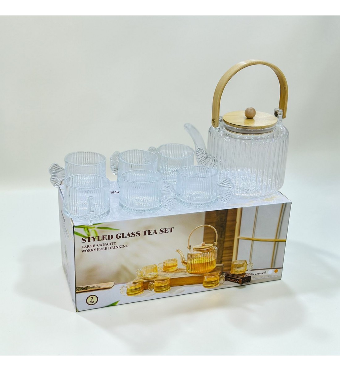 طقم ابريق شاي مع الكاسات 