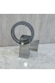 قطعة ديكور عصرية بتصميم هندسي أنيق يجمع بين البساطة والابتكار 21×14×7سم 