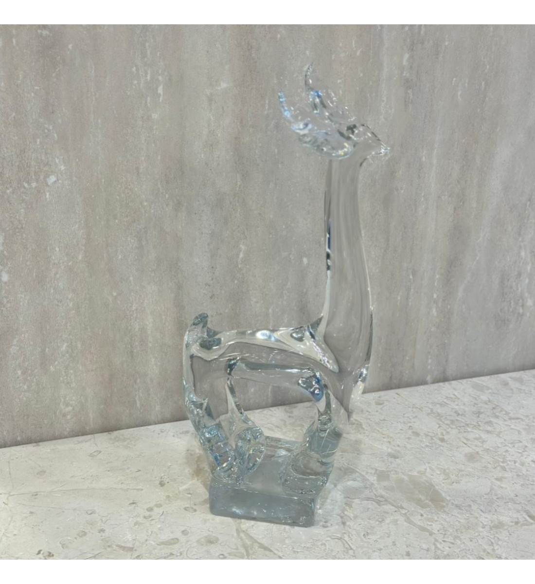 قطعة ديكور فنية بتصميم راقٍ مستوحى من شكل الغزال، 32×8×8سم 