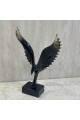 قطعة ديكور فنية بتصميم مميز يجسّد جناحين مفتوحين بانسيابية أنيقة، 32×7×9سم 