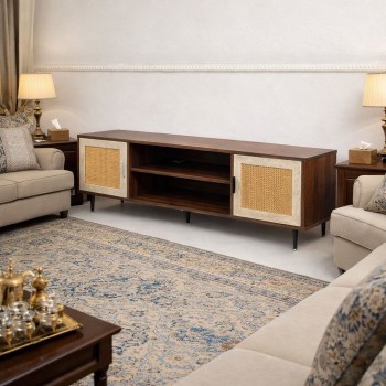 طاولة تلفاز خشبية 200×40×50سم 