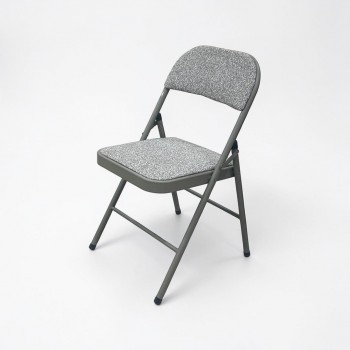 كرسي قابل للطي مبطنة بالقماش،