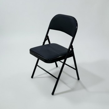 كرسي قابل للطي مبطن جلد ،