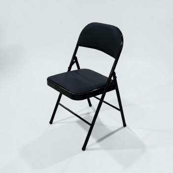 كرسي قابل للطي مبطن جلد ،