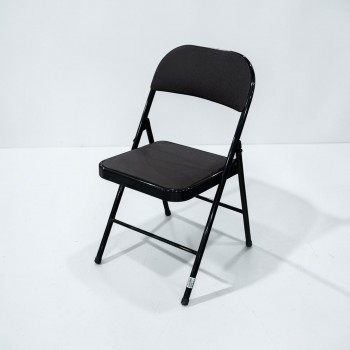 كرسي قابل للطي مبطن جلد ،