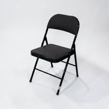 كرسي قابل للطي مبطن جلد ،