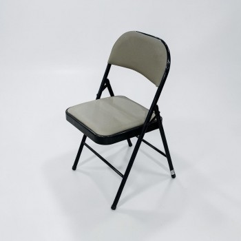 كرسي قابل للطي مبطن جلد ،