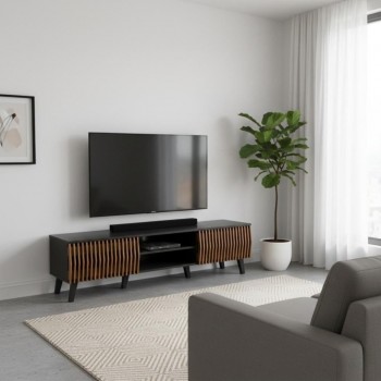 طاولة تلفاز فاخره180سم بتصميم مميز وعصرى180سم