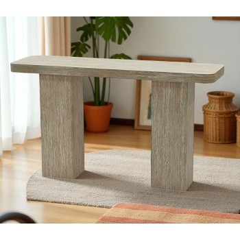 طاولة مدخل خشبية بيج 140×40|×80سم 