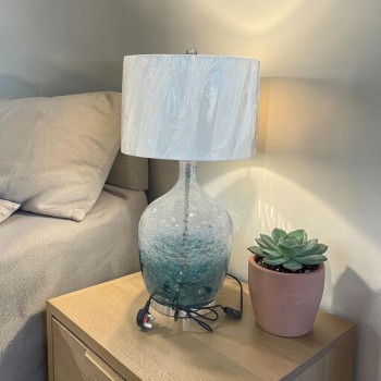 مصباح طاولة زجاج - أنثوني- 74×35×35سم 