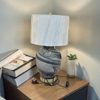 مصباح طاولة زجاج - أنثوني-67×36×36سم 