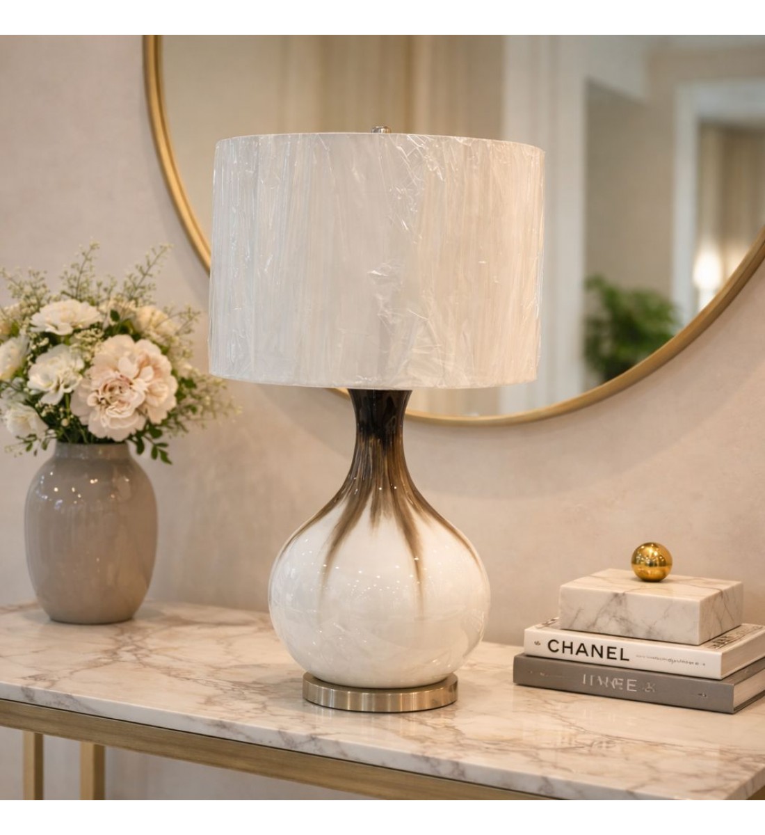 مصباح طاولة زجاج - أنثوني85×36×36سم 