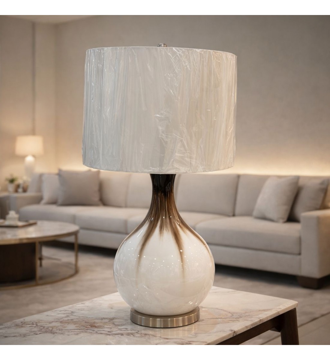 مصباح طاولة زجاج - أنثوني85×36×36سم 