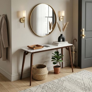 طاولة كونسول رخام لمسة عصرية تُكمل فخامة منزلك120×40×78سم 