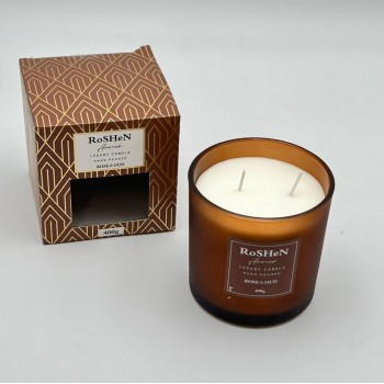 شمعه عطرية زجاج 400غرام 