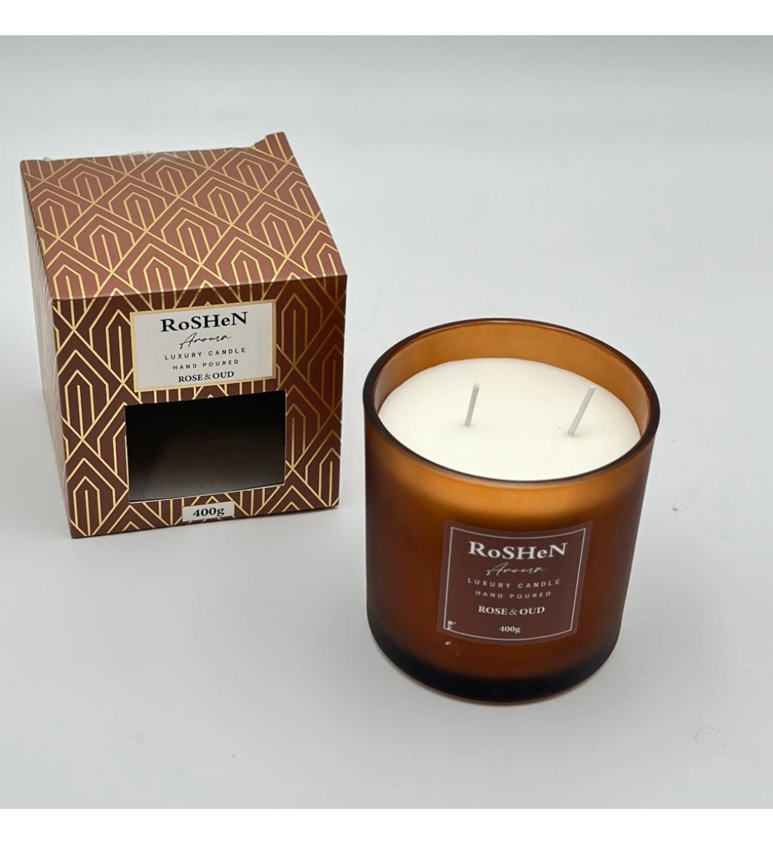 شمعه عطرية زجاج 400غرام 