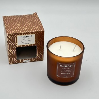 شمعه عطرية زجاج 400غرام 