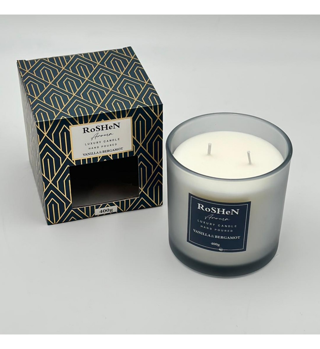 شمعه عطرية زجاج 400غرام 