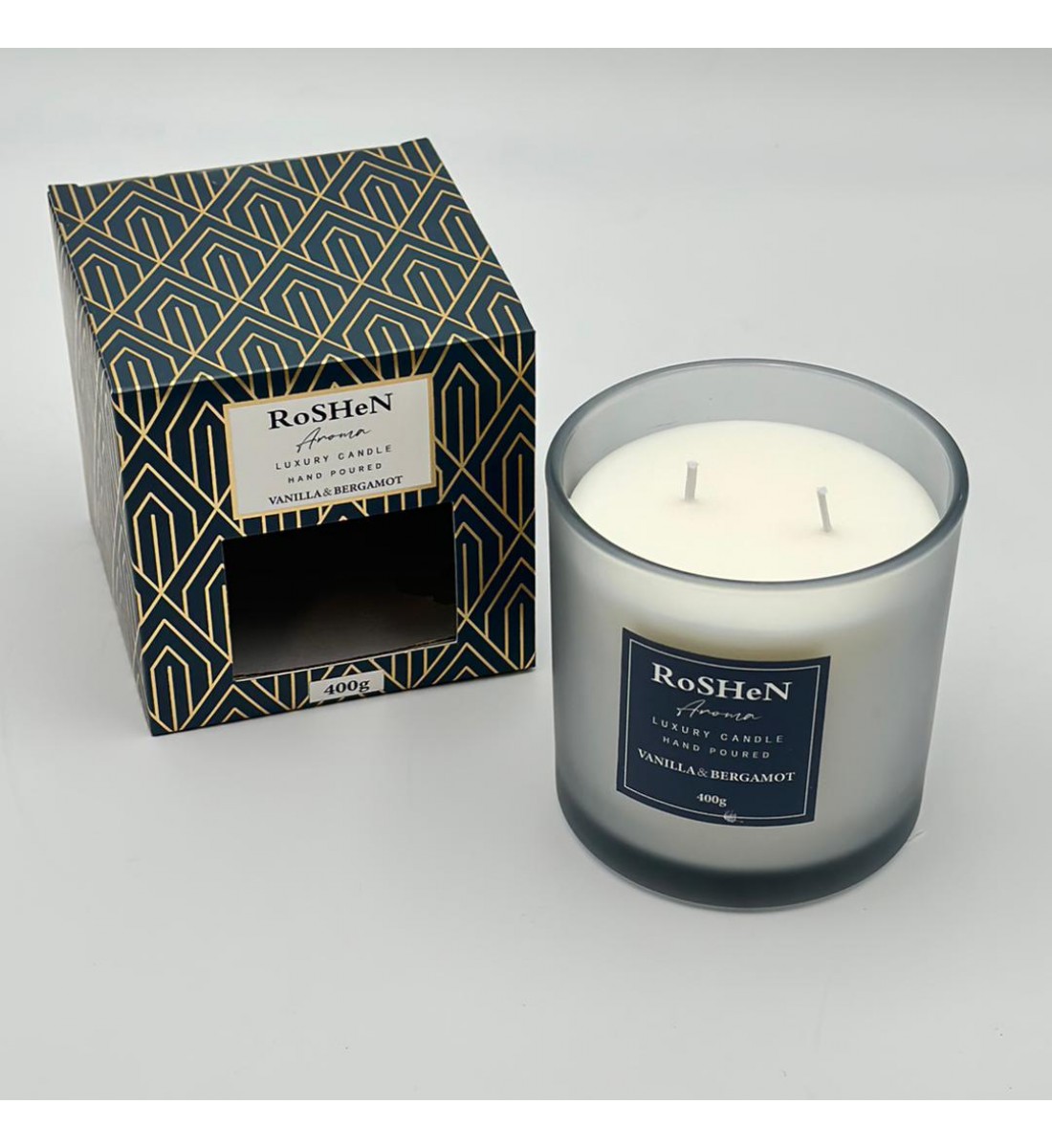 شمعه عطرية زجاج 400غرام 