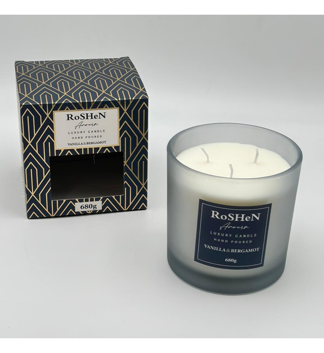 شمعه عطرية زجاج 680غرام 