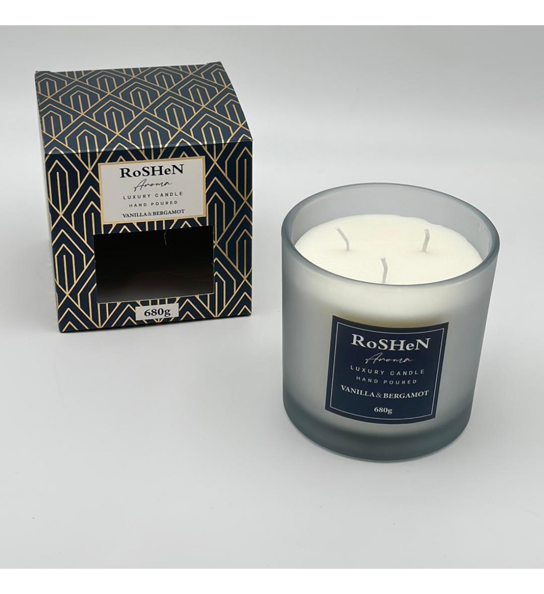 شمعه عطرية زجاج 680غرام 