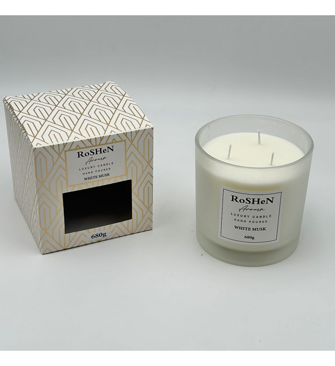 شمعه عطرية زجاج 680غرام 