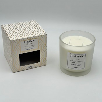 شمعه عطرية زجاج 680غرام 