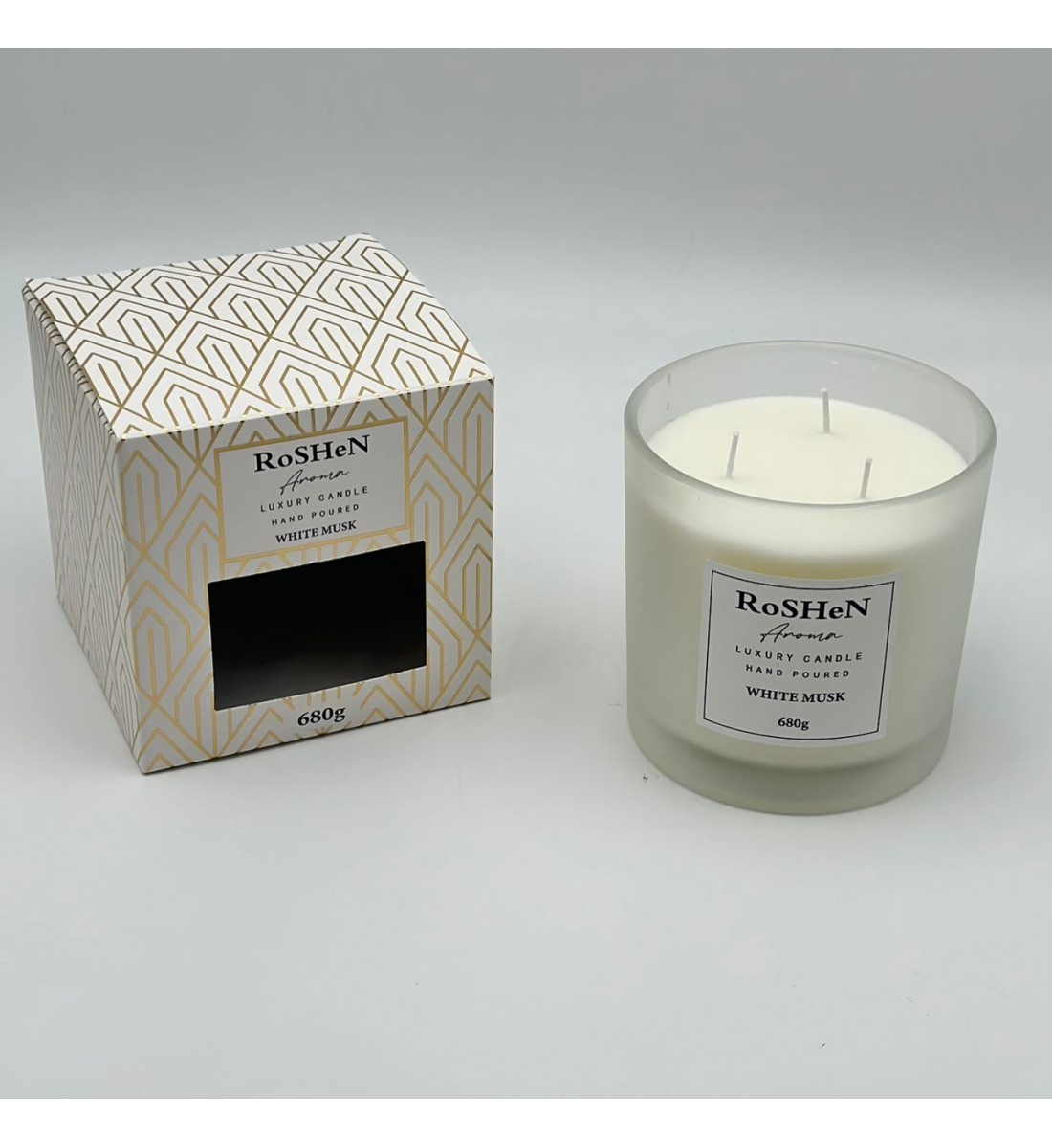 شمعه عطرية زجاج 680غرام 