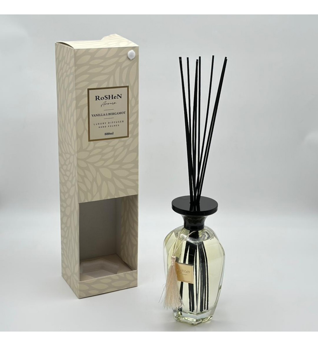 فواحه عطرية مع عيدان زجاج800 مل فواحه عطرية مع عيدان زجاج800 مل