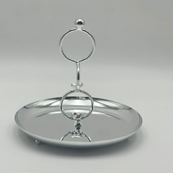 صحن تقديم معدنية فاخرة – تصميم أنيق وعصري20×20×20سم 