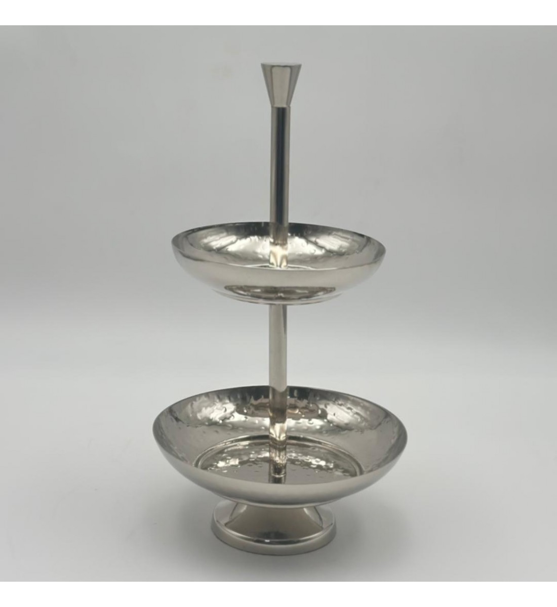 صحن تقديم معدنية فاخرة – تصميم أنيق وعصري29×15×15سم 