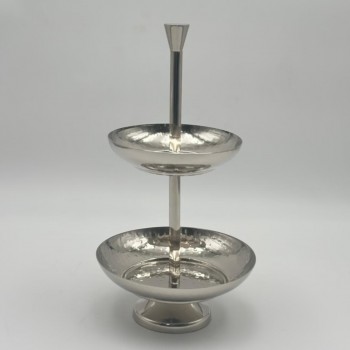 صحن تقديم معدنية فاخرة – تصميم أنيق وعصري29×15×15سم 