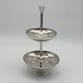 صحن تقديم معدنية فاخرة – تصميم أنيق وعصري29×15×15سم 