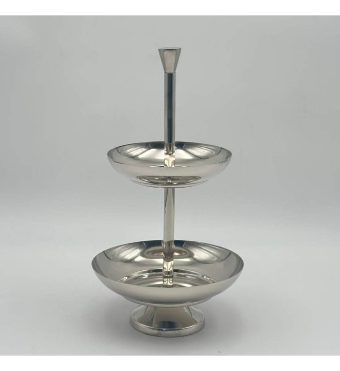 صحن تقديم معدنية فاخرة – تصميم أنيق وعصري29×15×15سم 