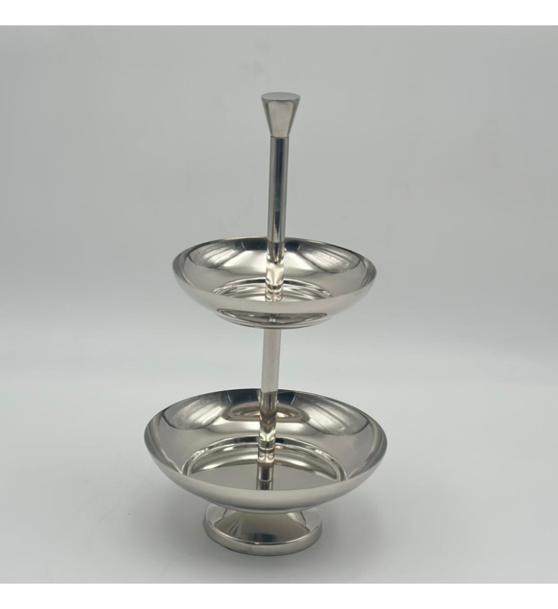 صحن تقديم معدنية فاخرة – تصميم أنيق وعصري29×15×15سم 