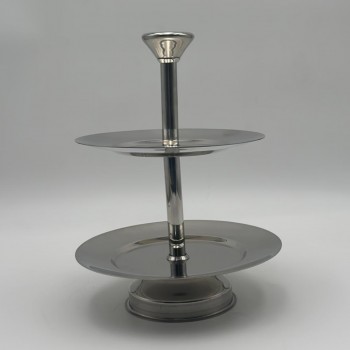 صحن تقديم معدنية فاخرة – تصميم أنيق وعصري29×20×20سم 