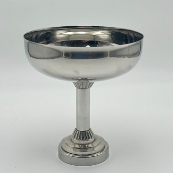 صحن تقديم معدنية فاخرة – تصميم أنيق وعصري16×16×17سم 