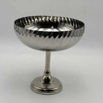 صحن تقديم معدنية فاخرة – تصميم أنيق وعصري20×20×21سم 