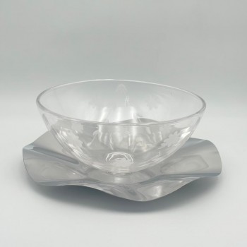 صحن تقديم معدنية فاخرة – تصميم أنيق وعصري20×20×21سم 