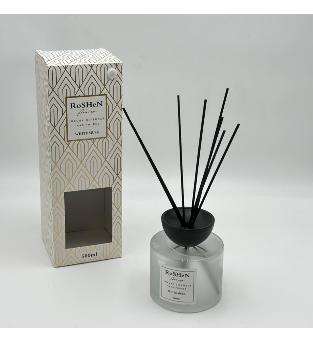 فواحه عطرية مع عيدان زجاج500 مل 