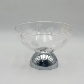 صحن تقديم زجاح فاخرة – تصميم أنيق وعصري 19×14×14سم 