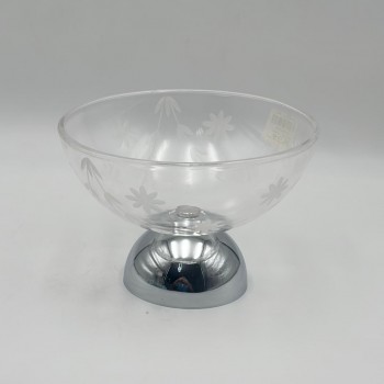 صحن تقديم زجاح فاخرة – تصميم أنيق وعصري 19×14×14سم 