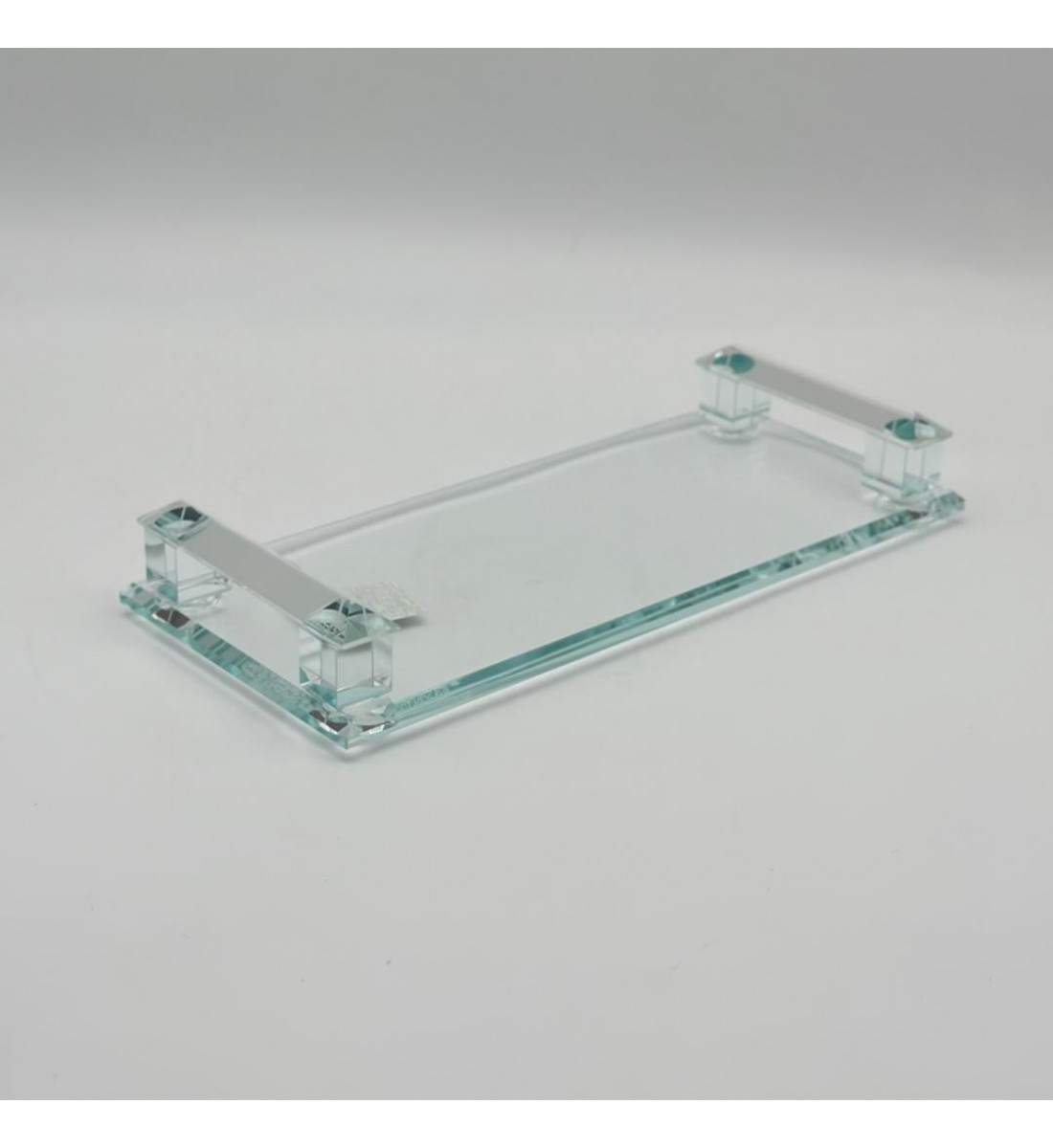 صينية تقديم أنيقة بتصميم عصري مصنوعة من الزجاج الشفاف28×12×5سم صينية تقديم أنيقة بتصميم عصري مصنوعة من الزجاج الشفاف28×12×5سم